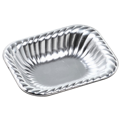 エフピコ 角トレー　ティアラ角皿 V12-30 銀 50枚/袋（ご注文単位48袋）【直送品】