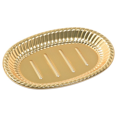 エフピコ オードブル容器　ティアラ小判皿　本体 27-20本体 金 50枚/袋（ご注文単位8袋）【直送品】