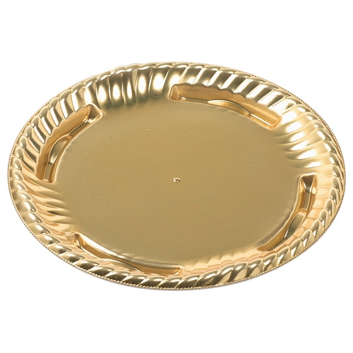 エフピコ オードブル容器　ティアラ丸皿　本体 21 金 50枚/袋（ご注文単位18袋）【直送品】