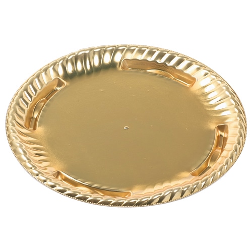 エフピコ オードブル容器　ティアラ丸皿　本体 23 金 50枚/袋（ご注文単位12袋）【直送品】