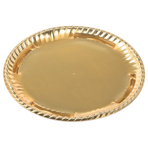 エフピコ オードブル容器　ティアラ丸皿　本体 28 金 10枚/袋（ご注文単位40袋）【直送品】