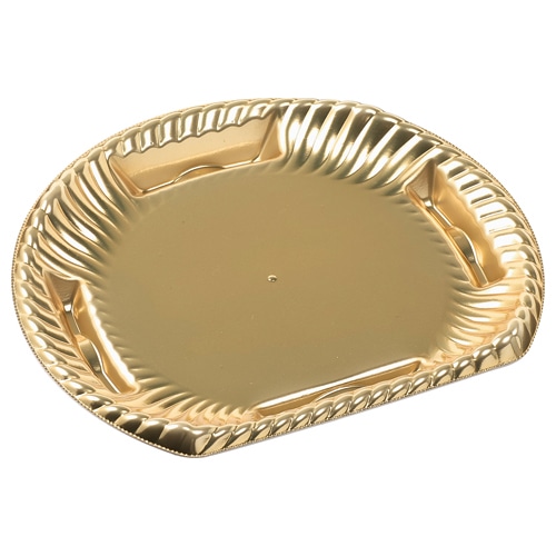 エフピコ オードブル容器　ティアラ半月皿　本体 24-21本体 金 50枚/袋（ご注文単位12袋）【直送品】