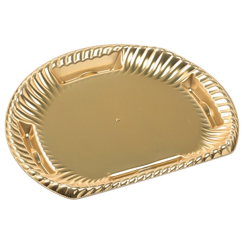 エフピコ オードブル容器　ティアラ半月皿　本体 26-22本体 金 50枚/袋（ご注文単位12袋）【直送品】