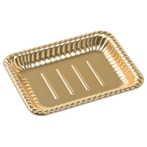 エフピコ オードブル容器 ティアラ角皿 本体 22-17 金 50枚/袋(ご注文単位12袋)【直送品】