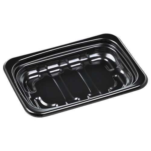 エフピコ ボックス型容器 本体 BOX-26-18(37) 黒 25枚/束(ご注文単位18束)【直送品】