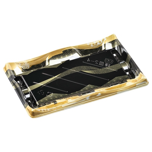 エフピコ 寿司容器 輝皿 本体 2-4 山瀬金 50枚/袋(ご注文単位18袋)【直送品】