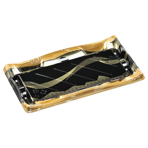 エフピコ 寿司容器 輝皿 本体 2-5 山瀬金 50枚/袋(ご注文単位16袋)【直送品】