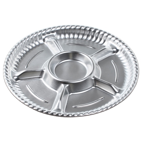 エフピコ オードブル容器　ティアラプラッター　本体 丸30 銀 10枚/袋（ご注文単位20袋）【直送品】