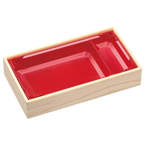 エフピコ 折箱弁当容器 本体 WIC-302浅 香木 15枚/袋(ご注文単位18袋)【直送品】