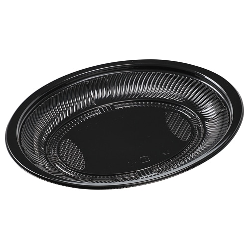 エフピコ プレート容器　MSD-ランチ　本体 74 黒 50枚/袋（ご注文単位8袋）【直送品】