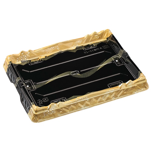 エフピコ 寿司容器　氷河桶　本体 33-25 山瀬金 10枚/袋（ご注文単位20袋）【直送品】