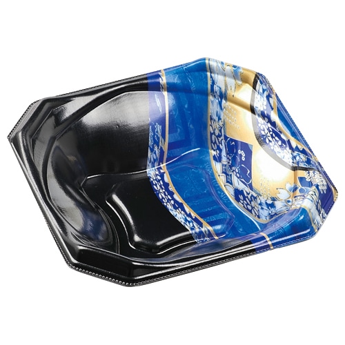 エフピコ 丼容器　MFPかぐら丼　本体 16-16 天神青 50枚/袋（ご注文単位24袋）【直送品】