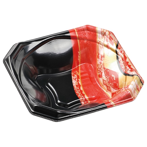 エフピコ 丼容器　MFPかぐら丼　本体 16-16 天神赤 50枚/袋（ご注文単位24袋）【直送品】