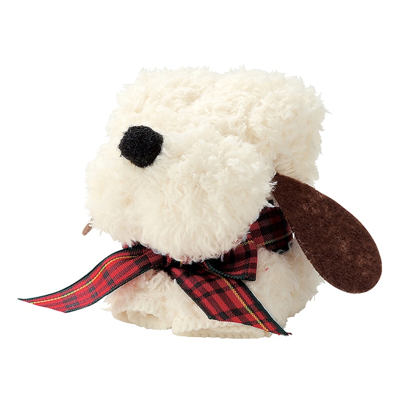 丸辰 モコモコドッグハンカチタオル 4色アソート 30614 1個（ご注文単位256個）【直送品】