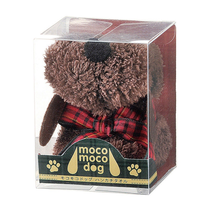 丸辰 モコモコドッグハンカチタオル 4色アソート 30614 1個（ご注文単位256個）【直送品】