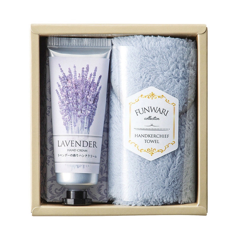 丸辰 ハンドクリーム&ふんわりハンカチ 3色アソート 31860 1個(ご注文単位150個)【直送品】