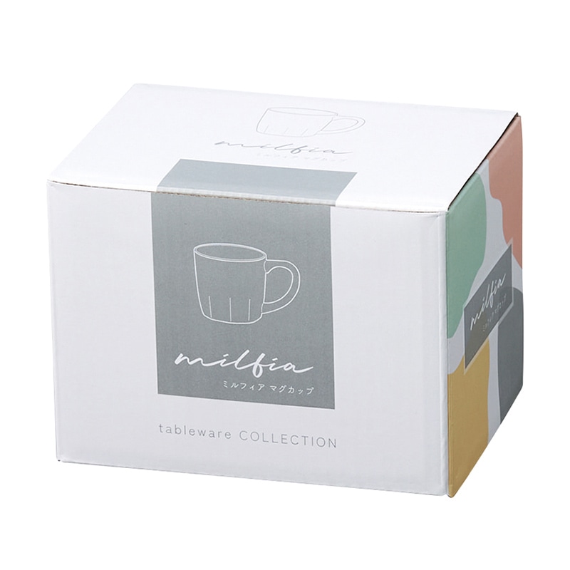 丸辰 ミルフィア マグカップ 4色アソート 34978 1個(ご注文単位48個)【直送品】