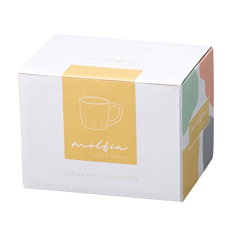 丸辰 ミルフィア マグカップ 4色アソート 34978 1個(ご注文単位48個)【直送品】
