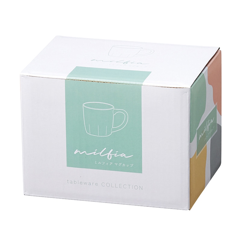 丸辰 ミルフィア マグカップ 4色アソート 34978 1個(ご注文単位48個)【直送品】