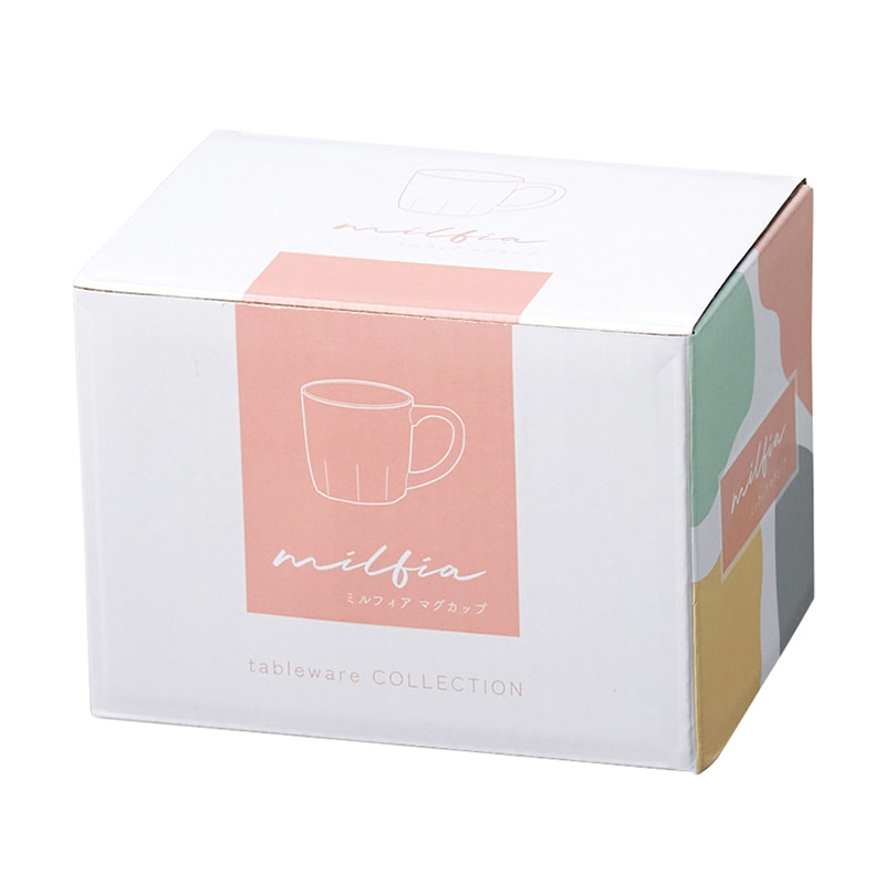 丸辰 ミルフィア マグカップ 4色アソート 34978 1個(ご注文単位48個)【直送品】