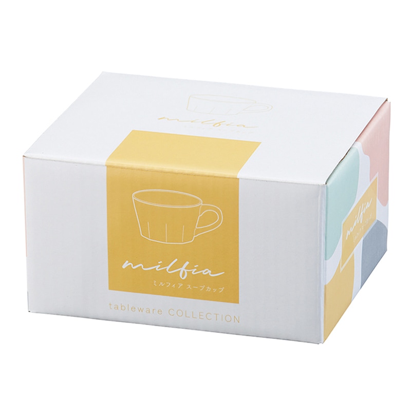 丸辰 ミルフィア スープカップ 4色アソート 35076 1個（ご注文単位48個）【直送品】