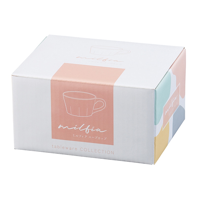 丸辰 ミルフィア スープカップ 4色アソート 35076 1個（ご注文単位48個）【直送品】