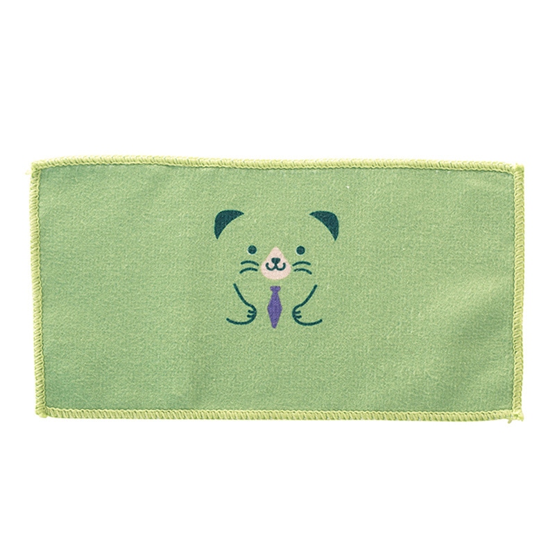 丸辰 おめかしアニマル ハーフハンカチタオル 4色アソート 35444 1枚(ご注文単位360個)【直送品】