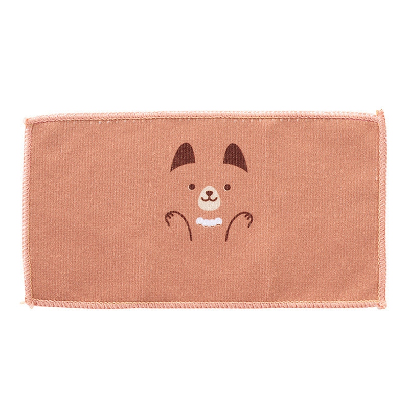 丸辰 おめかしアニマル ハーフハンカチタオル 4色アソート 35444 1枚(ご注文単位360個)【直送品】