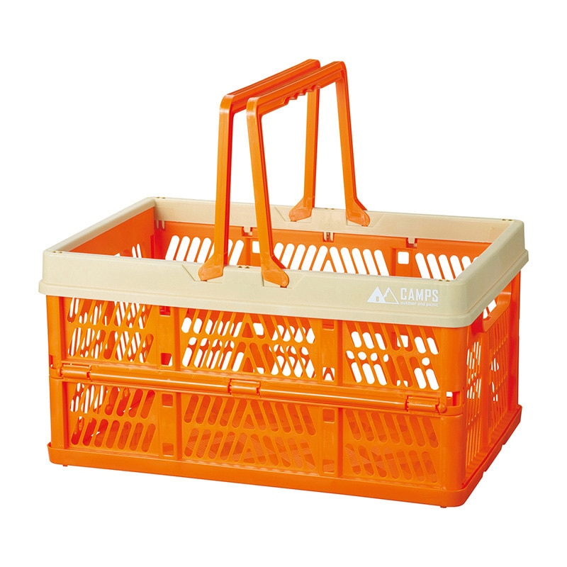 丸辰 キャンプス 折りたたみラージバスケット 2色アソート 35962 1個(ご注文単位16個)【直送品】