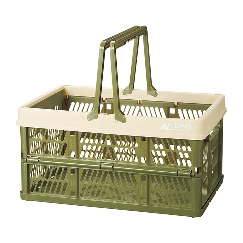 丸辰 キャンプス 折りたたみラージバスケット 2色アソート 35962 1個(ご注文単位16個)【直送品】