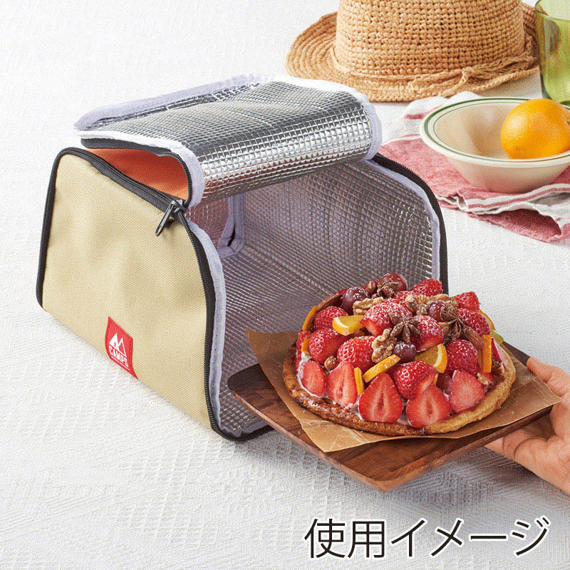 丸辰 キャンプス 保冷温フルジップランチバッグ 2色アソート 35979 1個(ご注文単位80個)【直送品】