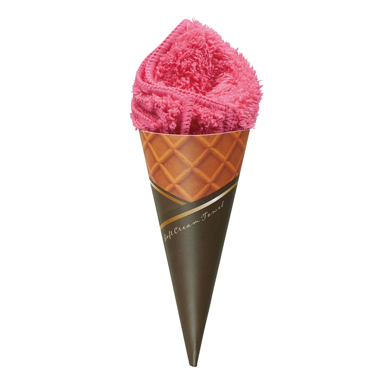 丸辰 リッチチョコ ソフトクリームタオル 3色アソート 36089 1枚(ご注文単位144個)【直送品】