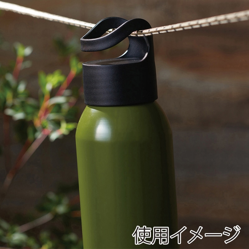 丸辰 キャンプス フックループアルミボトル 600ml 3色アソート 36120 1個(ご注文単位72個)【直送品】