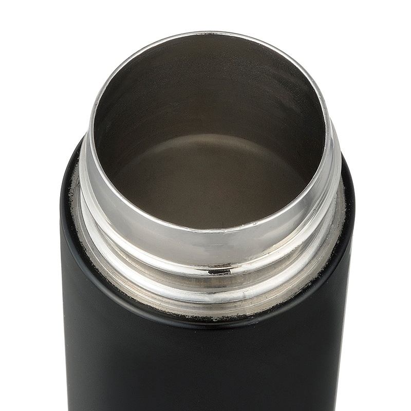 真空ステンレス ポケットボトル ブラック 1本(ご注文単位120本)【直送品】