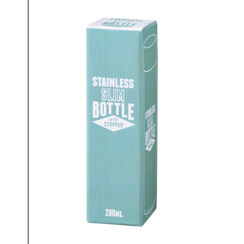 真空ステンレススリムボトル　ストッパー付 200ml  1本（ご注文単位72本）【直送品】