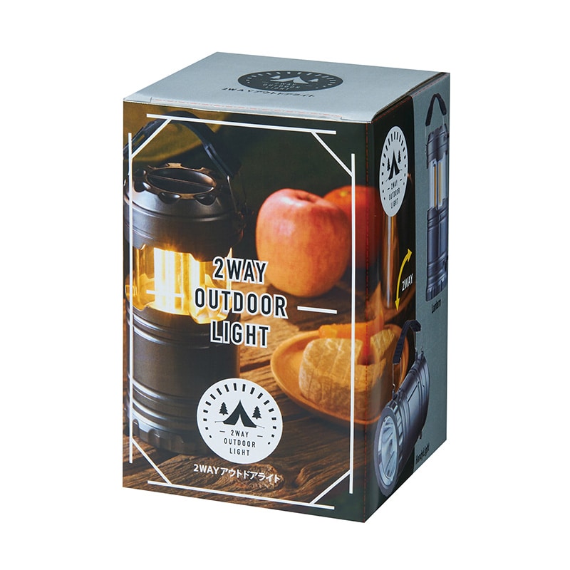 2WAYアウトドアライト 1個(ご注文単位60個)【直送品】