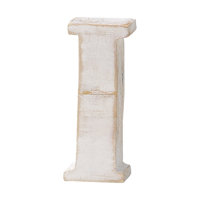 Paseo 木製アルファベット ホワイト　I WF-56WH-I 1個（ご注文単位3個）【直送品】