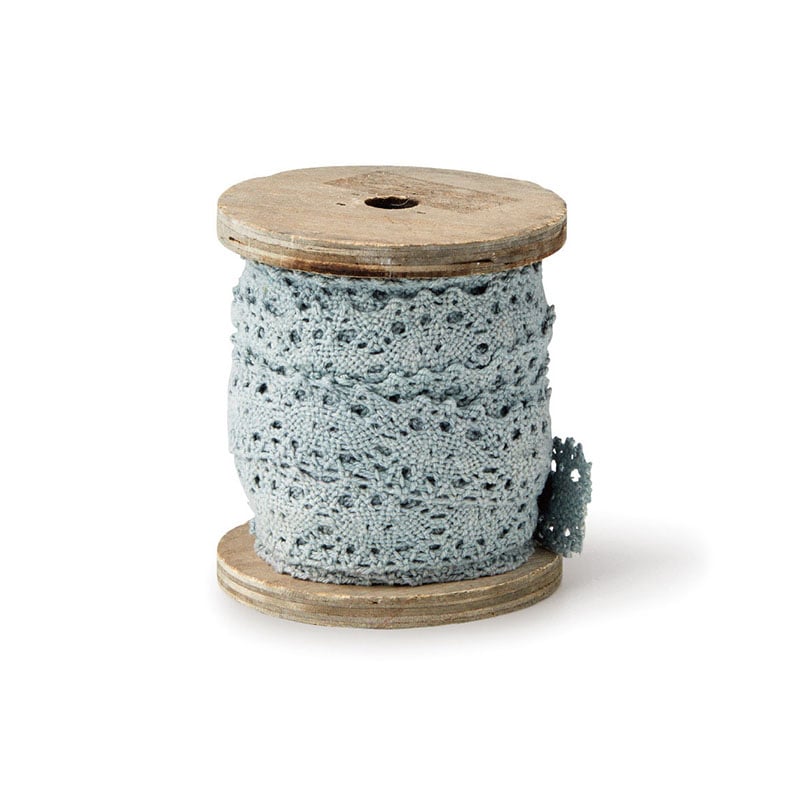 Paseo ハンドメイド用レースリボン 25mm×5m FT-29GY 1個（ご注文単位2個）【直送品】