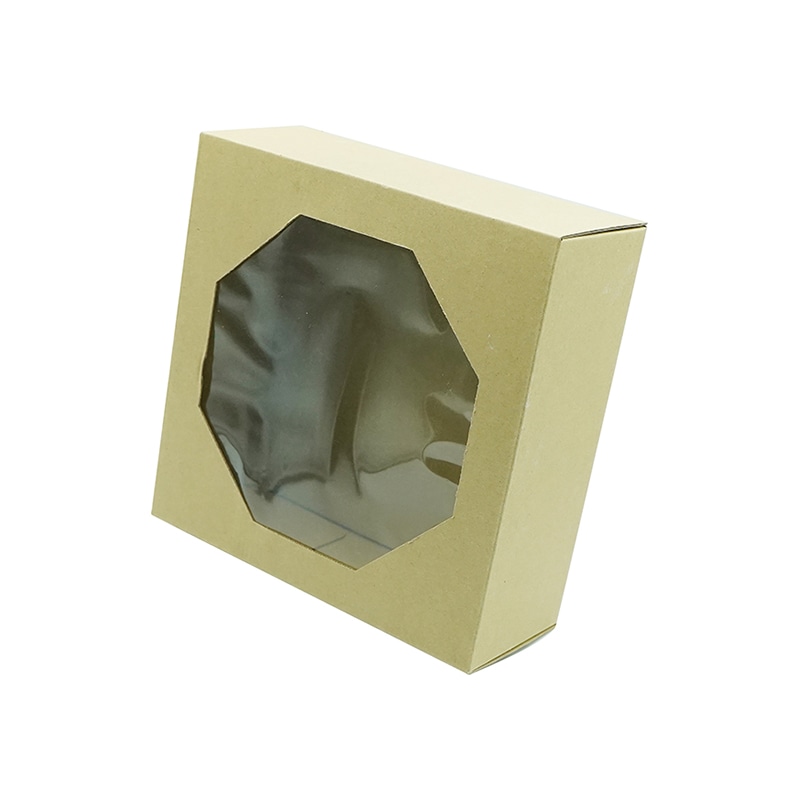 Paseo 窓付きクラフトボックス M　6枚入り PC-21 1組（ご注文単位1組）【直送品】