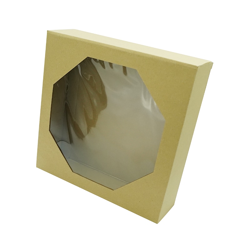 Paseo 窓付きクラフトボックス L　4枚入り PC-22 1組（ご注文単位1組）【直送品】