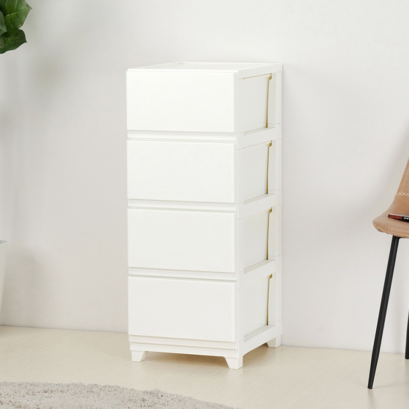 JEJアステージ チェスト デコニーシーヴォ 4段 ホワイト 1個(ご注文単位3個)【直送品】