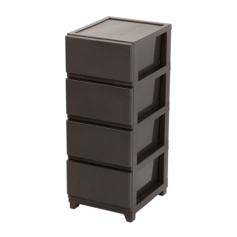 JEJアステージ チェスト デコニーシーヴォ 4段 ダークブラウン 1個(ご注文単位3個)【直送品】
