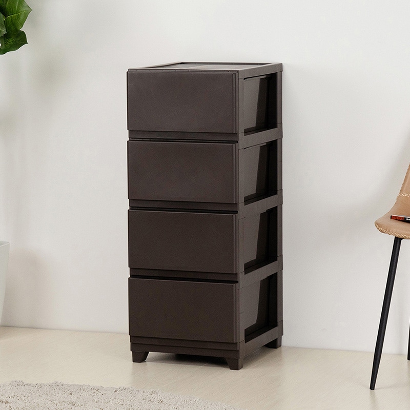 JEJアステージ チェスト デコニーシーヴォ 4段 ダークブラウン 1個(ご注文単位3個)【直送品】