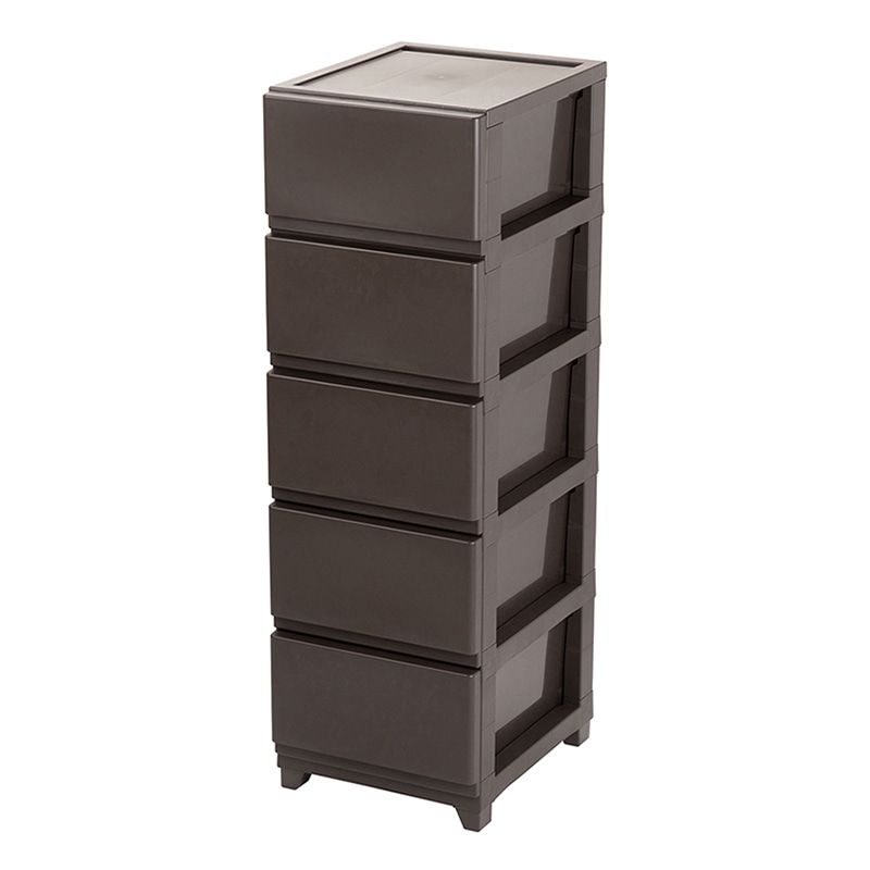 JEJアステージ チェスト　デコニーシーヴォ 5段 ダークブラウン 1個（ご注文単位3個）【直送品】