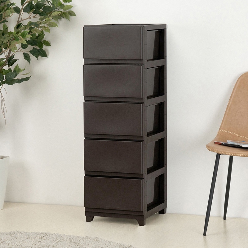 JEJアステージ チェスト　デコニーシーヴォ 5段 ダークブラウン 1個（ご注文単位3個）【直送品】