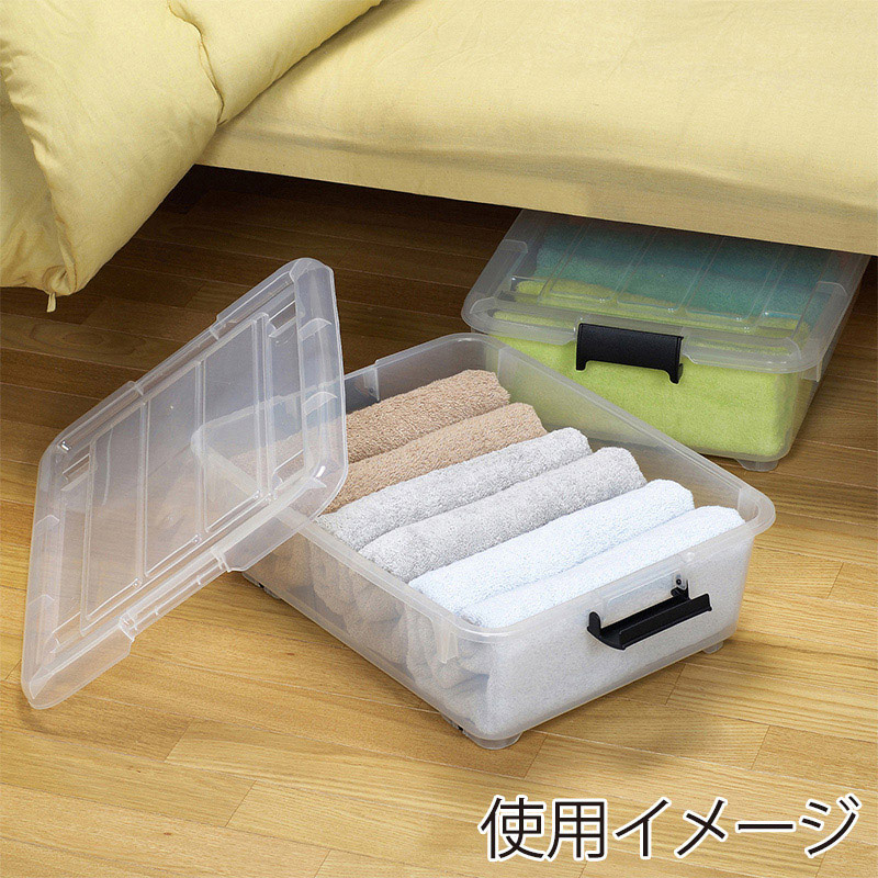 JEJアステージ 収納ケース コロモ 50浅 クリア 1個(ご注文単位12個)【直送品】