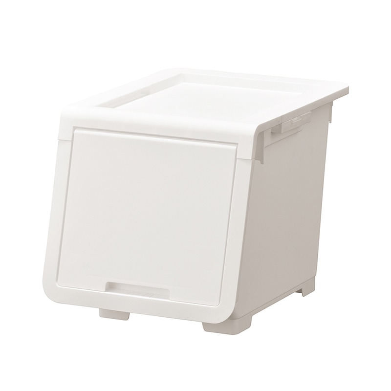 JEJアステージ フラップ式収納ボックス　ロッキンポッド S ホワイト 1個（ご注文単位10個）【直送品】