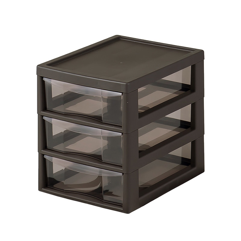 JEJアステージ ラック　アプロス A4　深3段 ダークブラウン 1個（ご注文単位6個）【直送品】