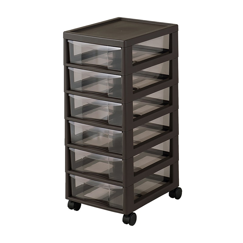 JEJアステージ ラック　アプロス A4　深6段 ダークブラウン 1個（ご注文単位2個）【直送品】