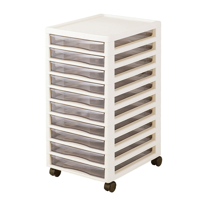 JEJアステージ ラック アプロス B4 浅10段 アイボリー 1個(ご注文単位2個)【直送品】